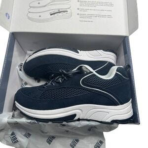 Drew Aaron Shoes Men's 8 Wide Navy Combo New Orthopedic